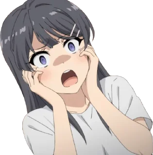 😱-Anime Reactions @SwallowZireael, Telegram Sticker