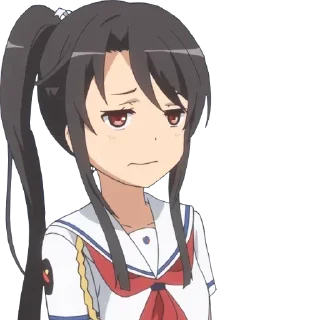 😐-Anime Reactions @SwallowZireael, Telegram Sticker