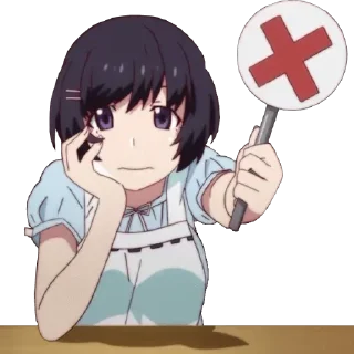 ❌-Anime Reactions @SwallowZireael, Telegram Sticker