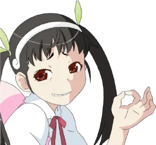 👌-Anime Reactions @SwallowZireael, Telegram Sticker