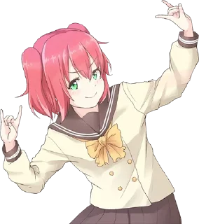 🤟-Anime Reactions @SwallowZireael, Telegram Sticker