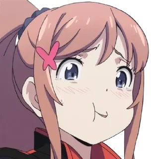🤭-Anime Reactions @SwallowZireael, Telegram Sticker