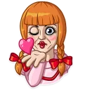 😘-Annabelle, Telegram Sticker