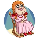 😐-Annabelle, Telegram Sticker
