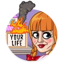 😏-Annabelle, Telegram Sticker