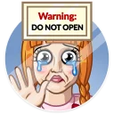 😢-Annabelle, Telegram Sticker