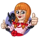 👍-Annabelle, Telegram Sticker