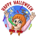 🎉-Annabelle, Telegram Sticker