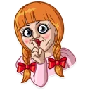 🤐-Annabelle, Telegram Sticker