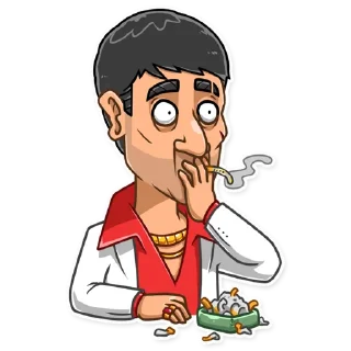 😳-Tony Montana, Telegram Sticker