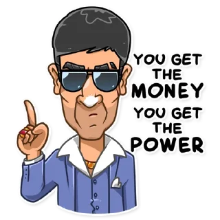 😎-Tony Montana, Telegram Sticker