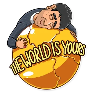 😊-Tony Montana, Telegram Sticker