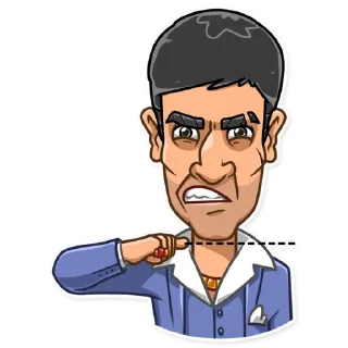 😠-Tony Montana, Telegram Sticker