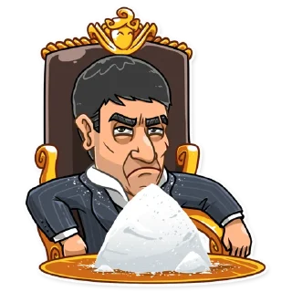 😑-Tony Montana, Telegram Sticker