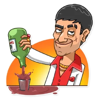 🥴-Tony Montana, Telegram Sticker