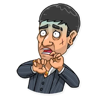 😨-Tony Montana, Telegram Sticker