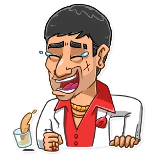 😂-Tony Montana, Telegram Sticker