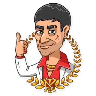 👍-Tony Montana, Telegram Sticker