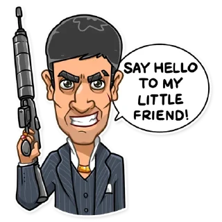 😡-Tony Montana, Telegram Sticker