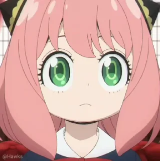 😐-Anya Forger (@TodorokiShouto), Telegram Sticker