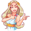 😉-Aphrodite, Telegram Sticker