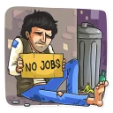 😓-Steve Jobs, Telegram Sticker