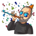 🎉-Steve Jobs, Telegram Sticker