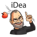 ☝️-Steve Jobs, Telegram Sticker