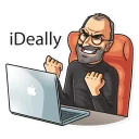 😁-Steve Jobs, Telegram Sticker
