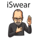 🤚-Steve Jobs, Telegram Sticker
