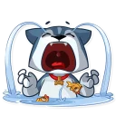 😭-Archie the Dog, Telegram Sticker