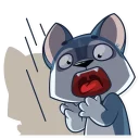 😨-Archie the Dog, Telegram Sticker