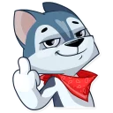 🖕-Archie the Dog, Telegram Sticker