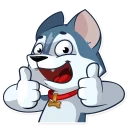 👍-Archie the Dog, Telegram Sticker