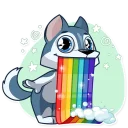 🌈-Archie the Dog, Telegram Sticker