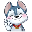 ✌-Archie the Dog, Telegram Sticker