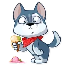 😐-Archie the Dog, Telegram Sticker