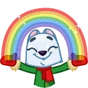 😁-Arctic Fox, Telegram Sticker