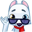 😎-Arctic Fox, Telegram Sticker