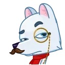 🧐-Arctic Fox, Telegram Sticker