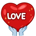 ❤️-Arctic Fox, Telegram Sticker