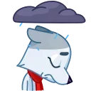 😔-Arctic Fox, Telegram Sticker