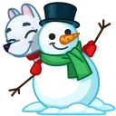 👋-Arctic Fox, Telegram Sticker