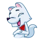 😂-Arctic Fox, Telegram Sticker