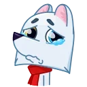 😭-Arctic Fox, Telegram Sticker