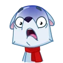 😨-Arctic Fox, Telegram Sticker