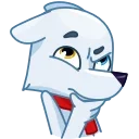 🤔-Arctic Fox, Telegram Sticker
