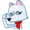 😠-Arctic Fox, Telegram Sticker