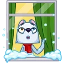 😮-Arctic Fox, Telegram Sticker
