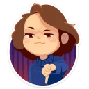👎-Arisha, Telegram Sticker